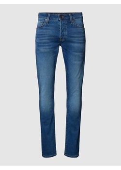 Jeansy o kroju slim fit w jednolitym kolorze model ‘GLENN’ ze sklepu Peek&Cloppenburg  w kategorii Jeansy męskie - zdjęcie 170511981
