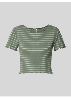 T-shirt krótki ze wzorem w paski model ‘ANITS’ ze sklepu Peek&Cloppenburg  w kategorii Bluzki damskie - zdjęcie 170512003