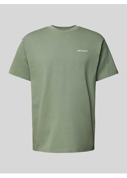 T-shirt z wyhaftowanym logo model ‘SCRIPT’ ze sklepu Peek&Cloppenburg  w kategorii T-shirty męskie - zdjęcie 170512083