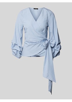 Bluzka kopertowa w paski ze sklepu Peek&Cloppenburg  w kategorii Bluzki damskie - zdjęcie 170512132