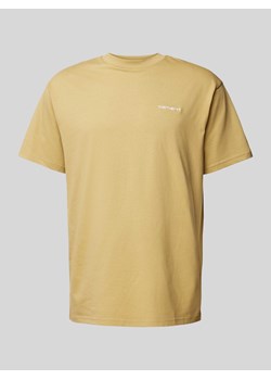 T-shirt z wyhaftowanym logo model ‘SCRIPT’ ze sklepu Peek&Cloppenburg  w kategorii T-shirty męskie - zdjęcie 170512611