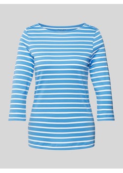 T-shirt ze wzorem w paski i rękawami o dł. 3/4 ze sklepu Peek&Cloppenburg  w kategorii Bluzki damskie - zdjęcie 170512821