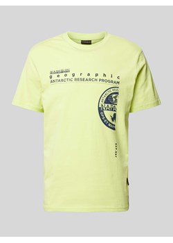 T-shirt z nadrukiem z logo i motywem model ‘MANTA’ ze sklepu Peek&Cloppenburg  w kategorii T-shirty męskie - zdjęcie 170513043