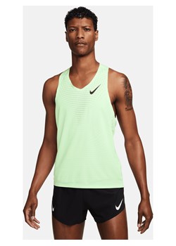 Męska koszulka bez rękawów do biegania Dri-FIT ADV Nike AeroSwift - Zieleń ze sklepu Nike poland w kategorii T-shirty męskie - zdjęcie 170513174