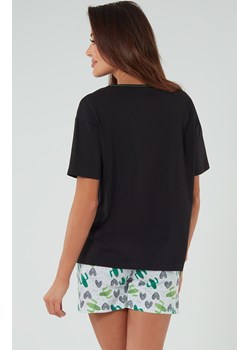 Piżama damska z krótkim rękawem i z krótkimi spodnie Picos, Kolor czarno-biało-zielony, Rozmiar S, Italian Fashion ze sklepu Primodo w kategorii Piżamy damskie - zdjęcie 170514124
