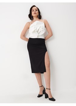 Mohito - Spódnica midi z rozcięciem - czarny ze sklepu Mohito w kategorii Spódnice - zdjęcie 170518831