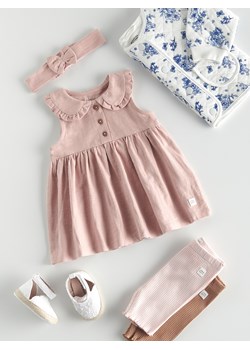 Reserved - Sukienka z opaską - różowy ze sklepu Reserved w kategorii Sukienki niemowlęce - zdjęcie 170521782