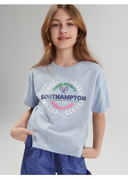 Sinsay - Koszulka z nadrukiem - szary ze sklepu Sinsay w kategorii Bluzki dziewczęce - zdjęcie 170522680