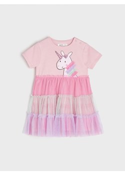 Sinsay - Sukienka z tiulem - różowy ze sklepu Sinsay w kategorii Sukienki niemowlęce - zdjęcie 170522774