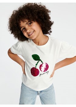 Sinsay - Koszulka - kremowy ze sklepu Sinsay w kategorii Bluzki dziewczęce - zdjęcie 170522853
