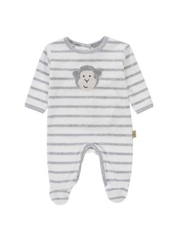 Pajacyk niemowlęcy długi rękaw, szaro-biały w paski z małpką, Bellybutton ze sklepu 5.10.15 w kategorii Pajacyki - zdjęcie 170524093
