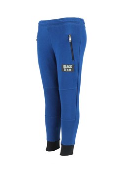 Spodnie dresowe dla chłopca niebieskie z naszywką Black Team Tup Tup ze sklepu 5.10.15 w kategorii Spodnie chłopięce - zdjęcie 170524170