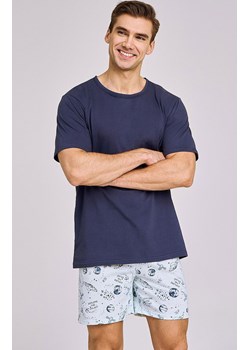 Bawełniana piżama męska Aaron 3193, Kolor granatowo-biały, Rozmiar M, Taro ze sklepu Intymna w kategorii Piżamy męskie - zdjęcie 170524893