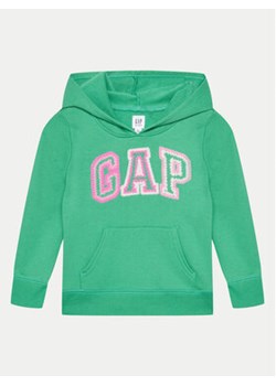 Gap Bluza 889803-03 Zielony Regular Fit ze sklepu MODIVO w kategorii Bluzy dziewczęce - zdjęcie 170525734