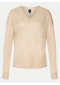 Gap Sweter 854769-02 Beżowy Relaxed Fit ze sklepu MODIVO w kategorii Swetry damskie - zdjęcie 170525971