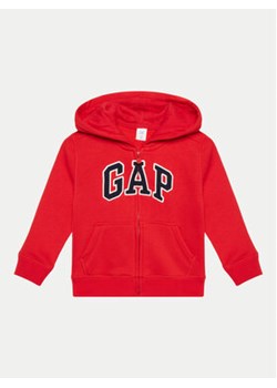 Gap Bluza 625776-00 Czerwony Regular Fit ze sklepu MODIVO w kategorii Bluzy chłopięce - zdjęcie 170526024