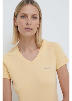 Columbia t-shirt sportowy Zero Rules Zero Rules kolor żółty 1533571 ze sklepu ANSWEAR.com w kategorii Bluzki damskie - zdjęcie 170526882