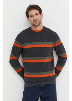 G-Star Raw sweter z domieszką wełny męski kolor szary ze sklepu ANSWEAR.com w kategorii Swetry męskie - zdjęcie 170527294