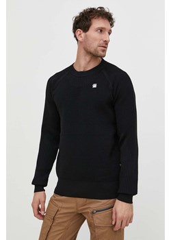 G-Star Raw sweter męski kolor czarny ze sklepu ANSWEAR.com w kategorii Swetry męskie - zdjęcie 170527304