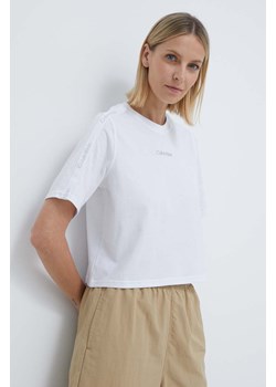 Calvin Klein Performance t-shirt damski kolor biały ze sklepu ANSWEAR.com w kategorii Bluzki damskie - zdjęcie 170527362