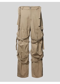 Spodnie cargo o kroju baggy fit z kieszeniami z tyłu ze sklepu Peek&Cloppenburg  w kategorii Spodnie męskie - zdjęcie 170529781