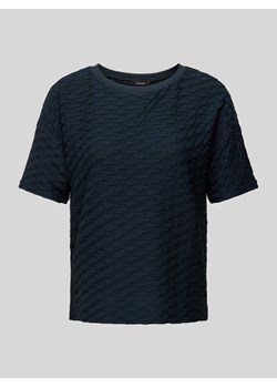 T-shirt z fakturowanym wzorem model ‘Sellona’ ze sklepu Peek&Cloppenburg  w kategorii Bluzki damskie - zdjęcie 170529904