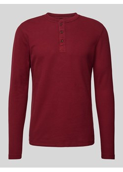 Bluzka z długim rękawem i dekoltem serafino ze sklepu Peek&Cloppenburg  w kategorii T-shirty męskie - zdjęcie 170530283