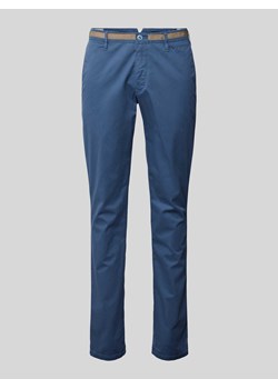 Spodnie w jednolitym kolorze model ‘APUS’ ze sklepu Peek&Cloppenburg  w kategorii Spodnie męskie - zdjęcie 170530533