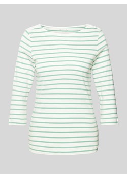 T-shirt ze wzorem w paski i rękawami o dł. 3/4 ze sklepu Peek&Cloppenburg  w kategorii Bluzki damskie - zdjęcie 170530620