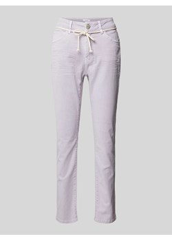 Jeansy o kroju regular fit z wiązanym paskiem model ‘Louis fresh’ ze sklepu Peek&Cloppenburg  w kategorii Jeansy damskie - zdjęcie 170530663