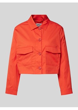 Krótka kurtka z kieszeniami z patką ze sklepu Peek&Cloppenburg  w kategorii Kurtki damskie - zdjęcie 170530690