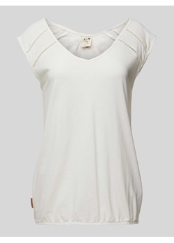T-shirt z dekoltem w serek model ‘Jungie’ ze sklepu Peek&Cloppenburg  w kategorii Bluzki damskie - zdjęcie 170530790