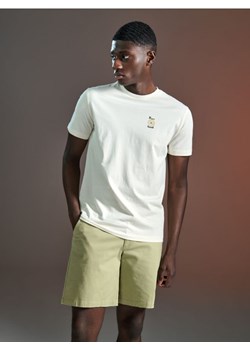 Sinsay - Koszulka - kremowy ze sklepu Sinsay w kategorii T-shirty męskie - zdjęcie 170531682