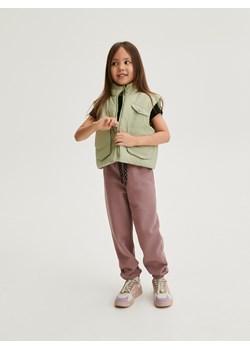 Reserved - Spodnie dresowe jogger - kasztanowy ze sklepu Reserved w kategorii Spodnie dziewczęce - zdjęcie 170532321