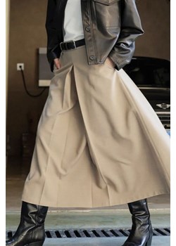 Spódnica FROPELSA BEIGE ze sklepu Ivet Shop w kategorii Spódnice - zdjęcie 170534671