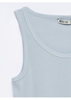 Koszulka damska na ramiączkach prążkowana błękitna Aurela 400 ze sklepu Big Star w kategorii Bluzki damskie - zdjęcie 170535474