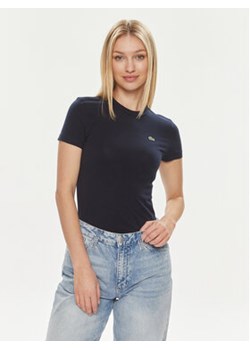 Lacoste T-Shirt TF7218 Granatowy Slim Fit ze sklepu MODIVO w kategorii Bluzki damskie - zdjęcie 170543770