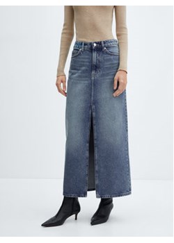 Mango Spódnica jeansowa Abele 67963271 Granatowy Regular Fit ze sklepu MODIVO w kategorii Spódnice - zdjęcie 170543880