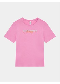 Vero Moda Girl T-Shirt 10285148 Różowy Regular Fit ze sklepu MODIVO w kategorii Bluzki dziewczęce - zdjęcie 170544033