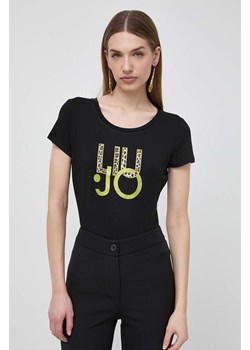 Liu Jo t-shirt damski kolor czarny ze sklepu ANSWEAR.com w kategorii Bluzki damskie - zdjęcie 170545030