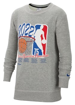 Bluza dresowa z dzianiny dla dużych dzieci Nike NBA Team 31 Courtside - Szary ze sklepu Nike poland w kategorii Bluzy chłopięce - zdjęcie 170550160