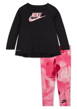 Dwuczęściowy zestaw dla niemowląt Dri-FIT Nike Sci-Dye Dri-FIT Leggings Set - Różowy ze sklepu Nike poland w kategorii Komplety dziewczęce - zdjęcie 170550164
