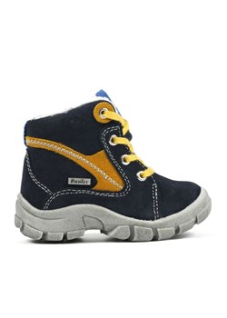 Richter Shoes Skórzane buty trekkingowe w kolorze granatowo-żółtym ze sklepu Limango Polska w kategorii Buty trekkingowe dziecięce - zdjęcie 170550251