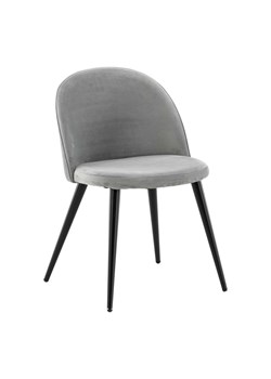 H & M - Velvet Krzesło 2 Sztuki - Szary ze sklepu H&M w kategorii Krzesła - zdjęcie 170550544