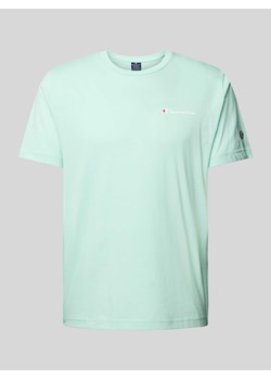 T-shirt z nadrukiem i naszywką z logo ze sklepu Peek&Cloppenburg  w kategorii T-shirty męskie - zdjęcie 170550571