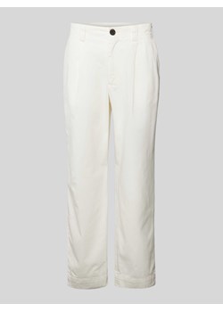 Spodnie o kroju regular fit z zakładkami w pasie i wpuszczanymi kieszeniami model ‘HALDEN’ ze sklepu Peek&Cloppenburg  w kategorii Spodnie męskie - zdjęcie 170550861