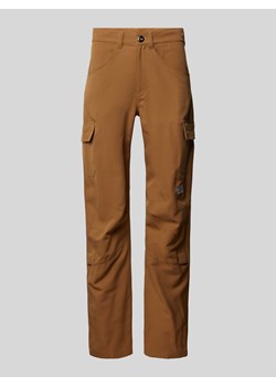 Spodnie cargo o kroju regular fit z wyhaftowanym logo model ‘Horizon’ ze sklepu Peek&Cloppenburg  w kategorii Spodnie męskie - zdjęcie 170551111