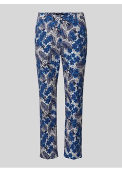 Spodnie o kroju stretch fit z kwiatowym nadrukiem model ‘RAVELLO’ ze sklepu Peek&Cloppenburg  w kategorii Spodnie damskie - zdjęcie 170551271