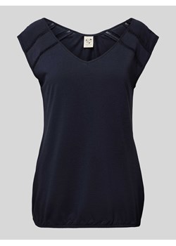T-shirt z dekoltem w serek model ‘Jungie’ ze sklepu Peek&Cloppenburg  w kategorii Bluzki damskie - zdjęcie 170551520