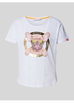 T-shirt z nadrukowanym motywem ze sklepu Peek&Cloppenburg  w kategorii Bluzki damskie - zdjęcie 170551534